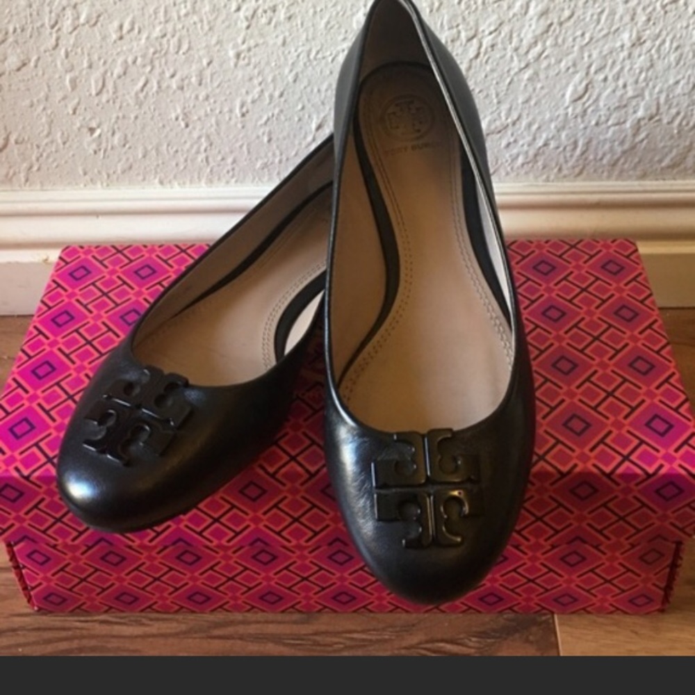 TORY BURCH LOWELL 2 LEATHER BALLET FLAT